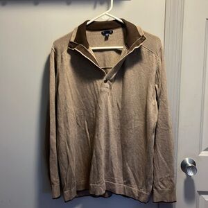 Gap gently worn sweater with button collar